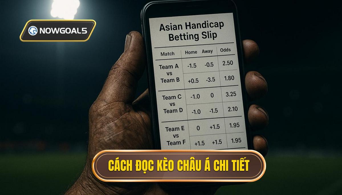 Phân tích chi tiết cách đọc kèo châu Á qua từng tỷ lệ chấp cụ thể