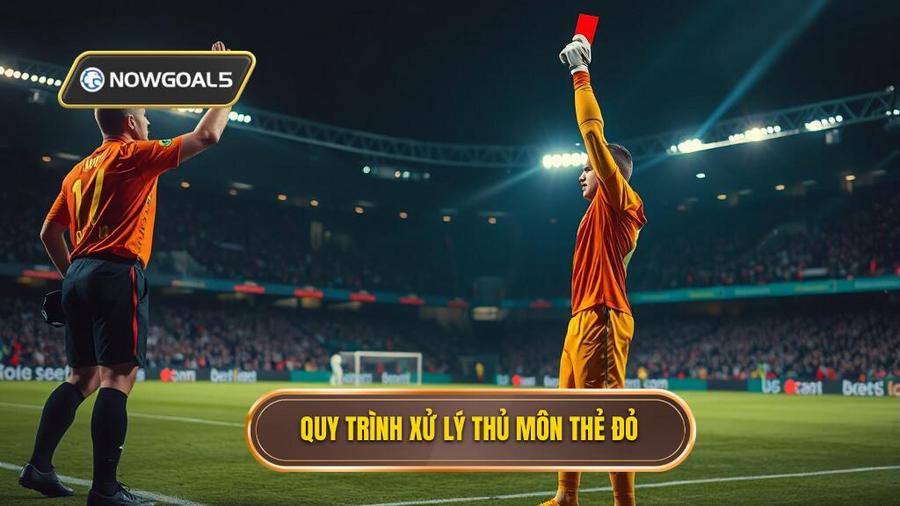 2. Quy trình xử lý khi thủ môn bị thẻ đỏ